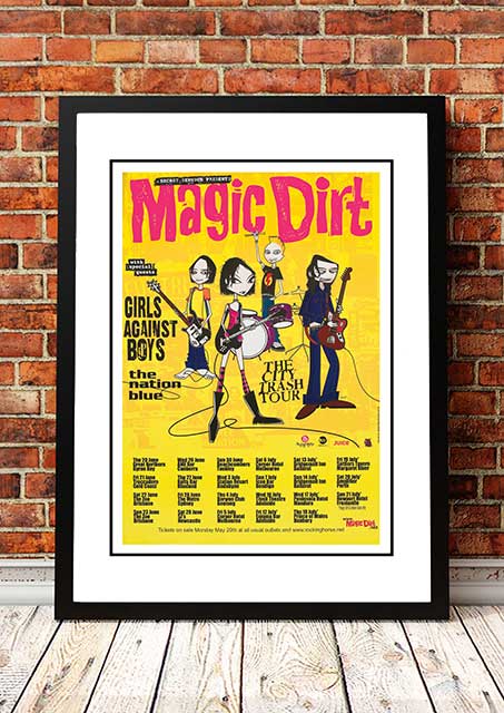 Magic Dirt ‘City Crash’ Australian Tour Poster 2000 - Framed