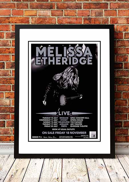 Melissa Etheridge ‘The Road Less Travelled’ Australian Tour Poster 2012