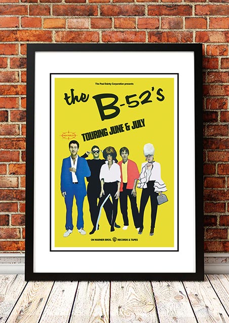 The B-52’s ‘Australian Tour’ Poster 1980 - Framed