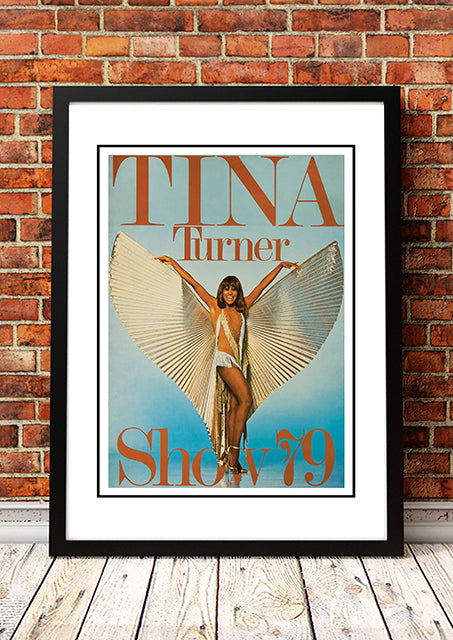 Tina Turner ‘Wild Lady of Rock’ World Tour Poster 1979 - Framed