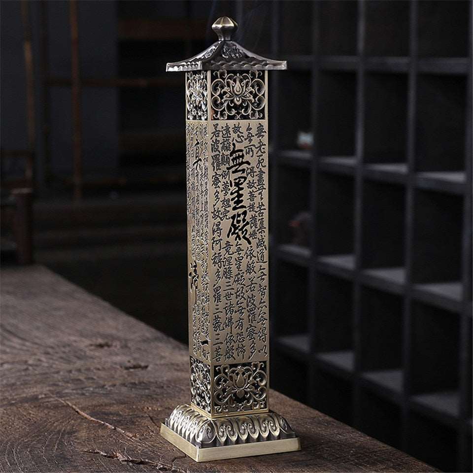 Antique Vertical Ceremonial Incense Stick Burner