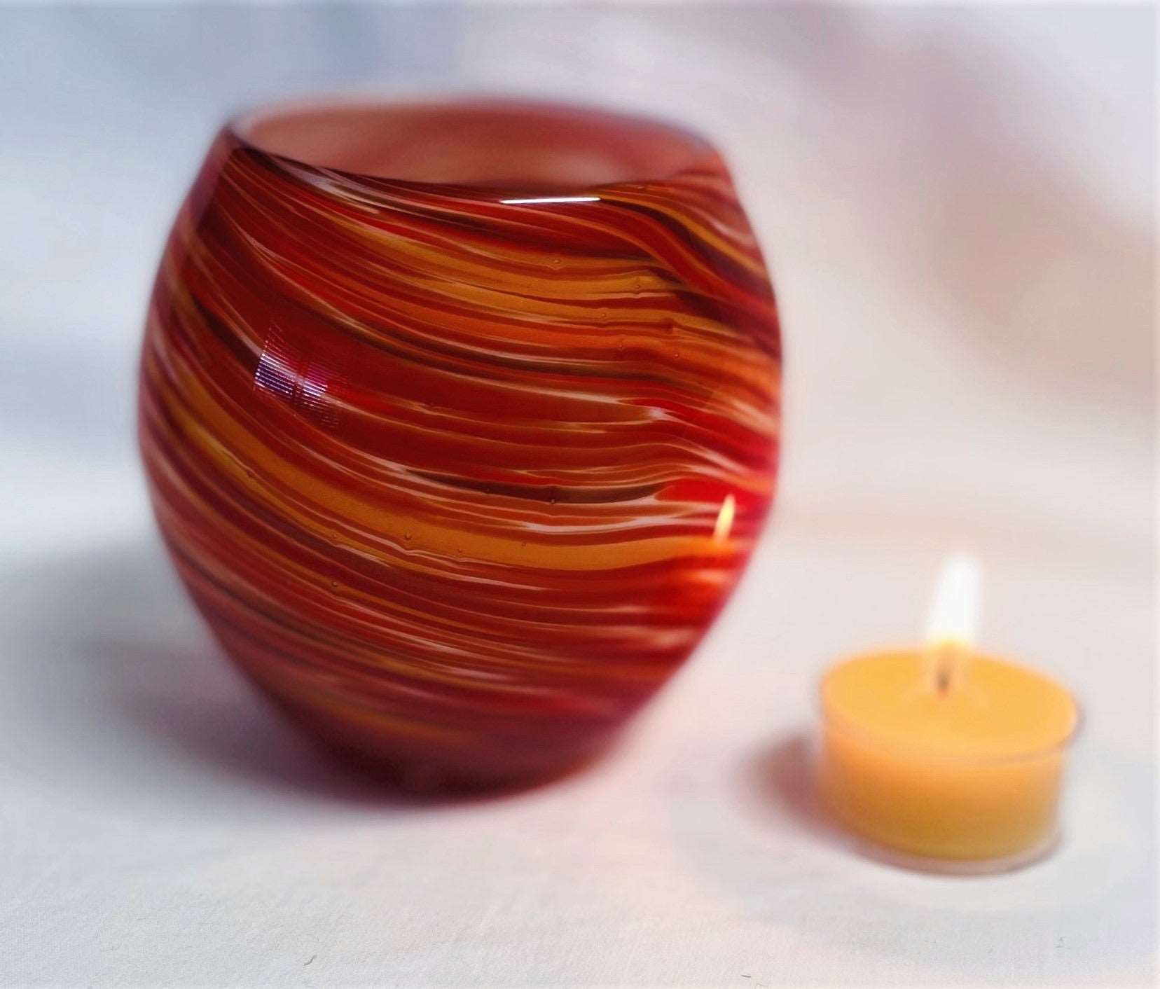 Beeswax Jar Candle Holder and Candles