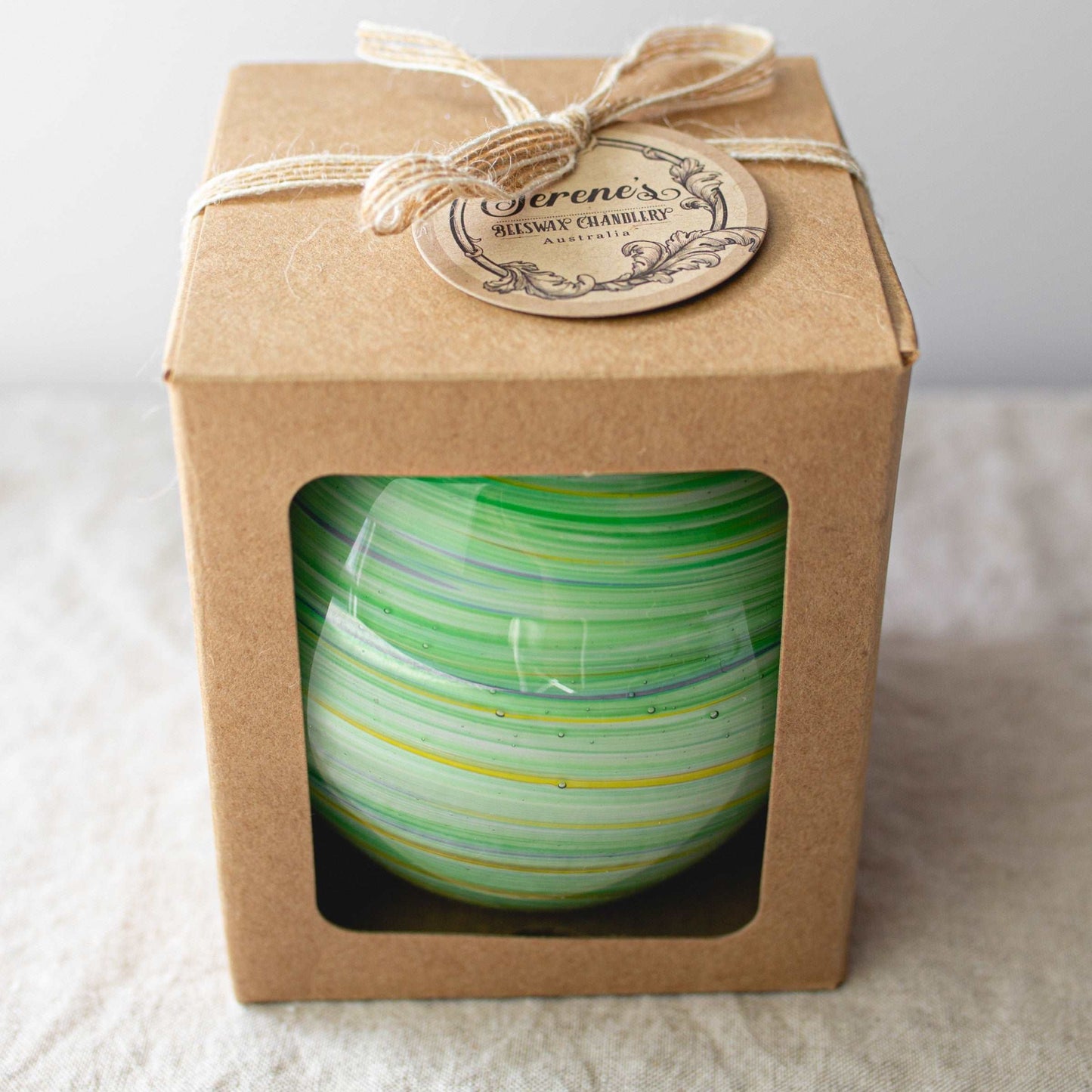 Beeswax Jar Candle Holder and Candles