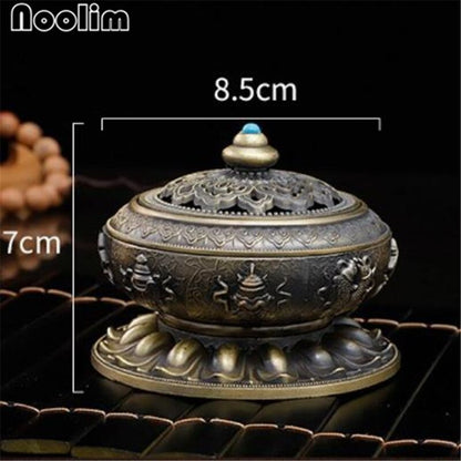 Nepal Style Alloy Coil Incense Burner