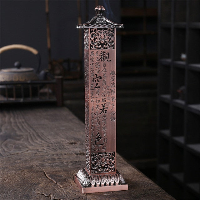 Antique Vertical Ceremonial Incense Stick Burner