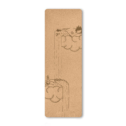 Natural Cork Yoga Mat - Cloud Haze