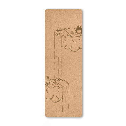 Natural Cork Yoga Mat - Cloud Haze