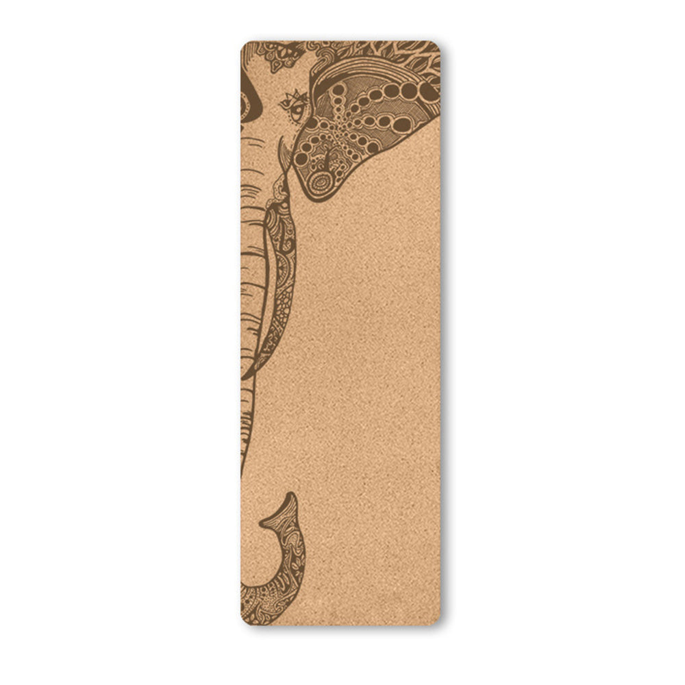 Natural Cork Yoga Mat - Elephant
