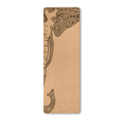 Natural Cork Yoga Mat - Elephant