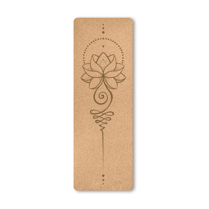 Natural Cork Yoga Mat - Lotus Lauren