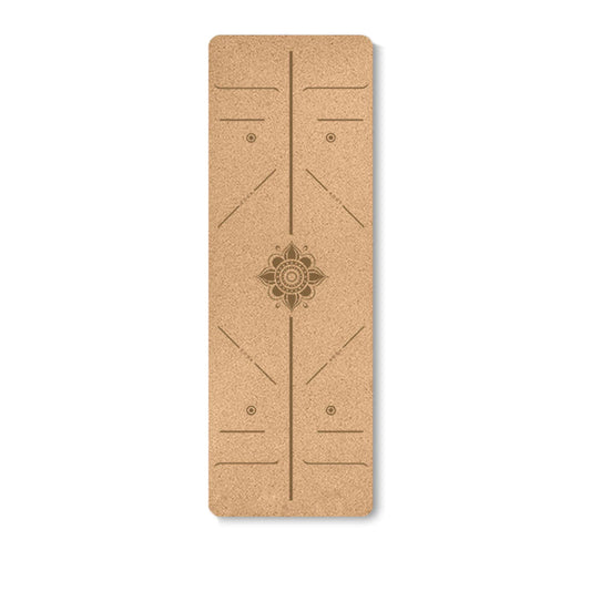 Natural Cork Yoga Mat - Sacred Geometry