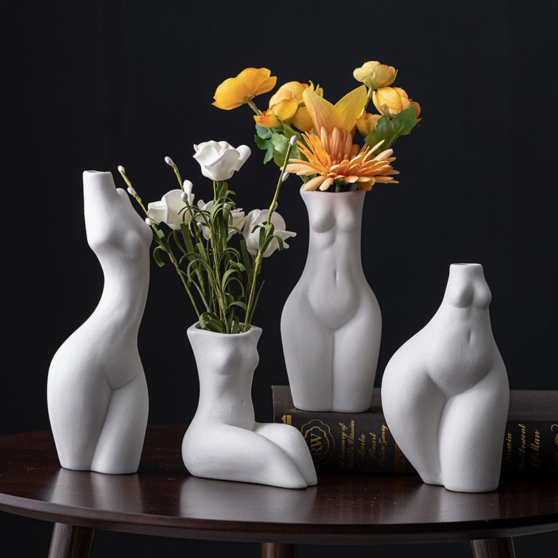 Ceramic Vase - Human Body Modelling Nordic Home Decoration