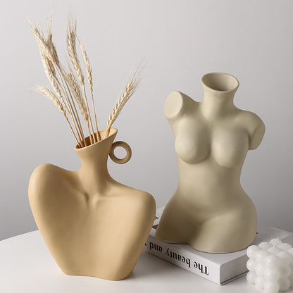 Creative Human Body Vase for Artful Home Decoration