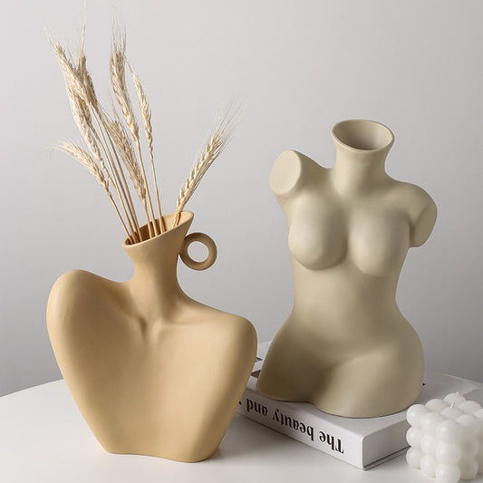 Creative Human Body Vase for Artful Home Decoration