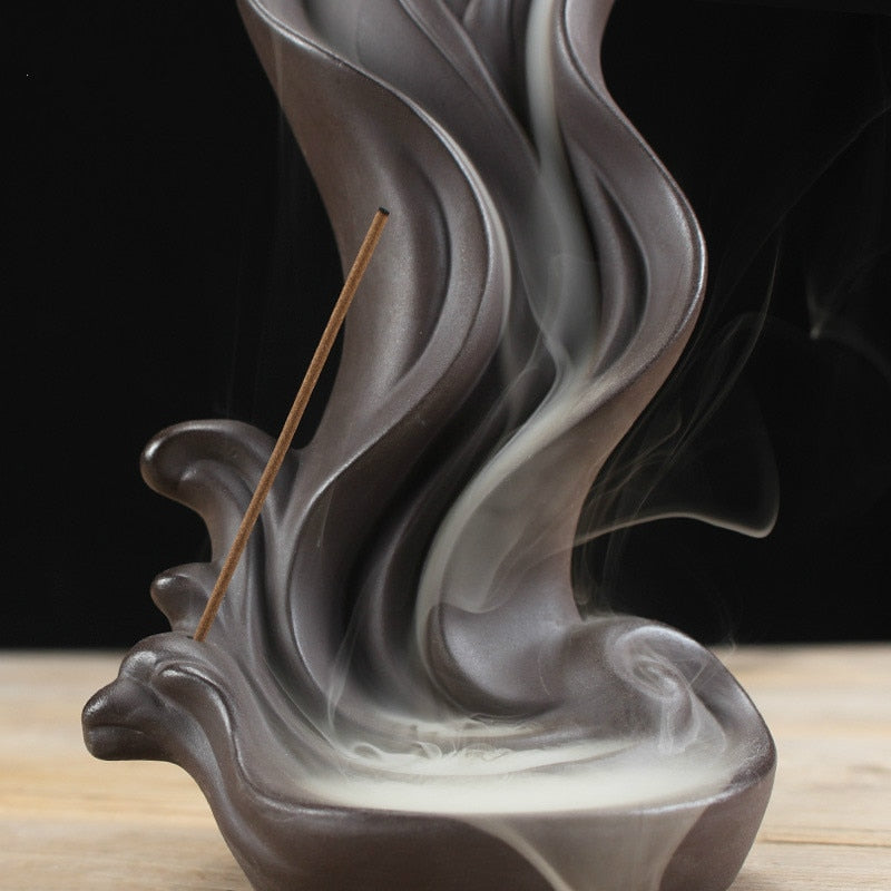 Guanyin Buddhist Backflow Incense Burner