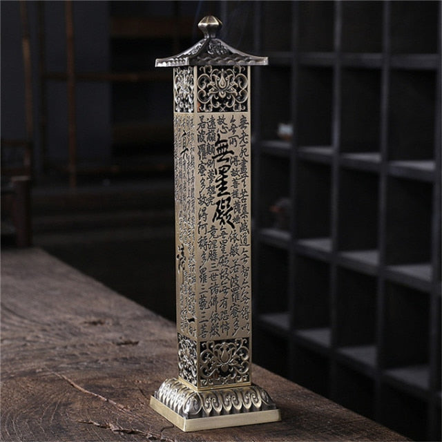 Antique Vertical Ceremonial Incense Stick Burner